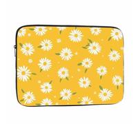 Nicokee Laptop Sleeve Bag 15.4 15.6 Inch,Little Wild Flowers Small Floral Yellow Protective Polyester Computer Cases Laptop Cover Briefcase Bag Tablet Travel Cover