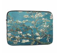 Nicokee Laptop Sleeve Bag 15.4 15.6 Inch,Van Gogh Painting Almond Blossoms Protective Polyester Computer Cases Laptop Cover Briefcase Bag Tablet Travel Cover