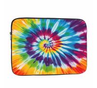 Nicokee Laptop Sleeve Bag 15.4 15.6 Inch,Tie Dye Abstract Art Colorful Protective Polyester Computer Cases Laptop Cover Briefcase Bag Tablet Travel Cover