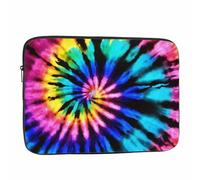 Nicokee Laptop Sleeve Bag 15.4 15.6 Inch,Tie Dye Pattern Hippie Boho Rainbow Protective Polyester Computer Cases Laptop Cover Briefcase Bag Tablet Travel Cover
