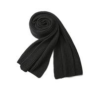 NiCoLa Black Men Scarf Women Warm Scarf, Unisex Pure Color Winter NeckWarm Knitting Scarf Large Soft Thick Scarf for Women Men