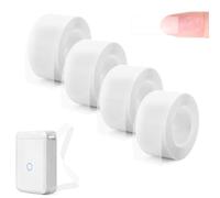 Nicola Label Maker Tape 16mm Self Adhesive Labels for Classification Thermal Printer Labels Roll Label Sticker Paper Printer P15/P12/Q2/HP1/HP4/D32/D35 Labeling Tape Replacement（Transparent，16mm）