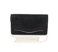 NiCola Lady Evening Clutch Bag Sparkling Women's Clutch Glitter Handbag Clutch Purse Retro Classic Shoulder Bag for Women Bride Wedding Banquet Prom Party (black)