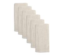 NiCoLa Linen Napkins, 6pcs Linen Dinner Cloth Napkins, Cotton Dinner Cloth Napkin 40 x 40 cm for Wedding, Party, Home Use (22062101)