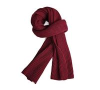NiCoLa Red Scarf Burgundy Scarf Women Men'S Chunky Scarf Women Warm Knit Burgundy Scarf Pure Color Red Scarves Large Soft Chunky Thick Scarves Knit Warm Fleece Scarf