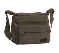 NiCoLa Shoulder Bags Canvas Messenger Bag for Men, Medium Crossbody Bags with Multiple Pockets, Shoulder Bag for Working Dog Walking Cycling Daily Use