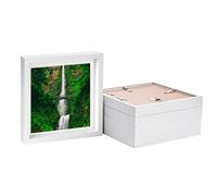 Nicola Spring 10" x 10" White 3D Box Photo Frames - 8" x 8" Mount - White - Pack of 5