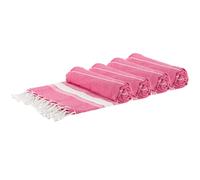 Nicola Spring 100% Cotton Bath Towel Turkish Style Hamman Beach Towel Sheet - 170 x 90cm (x4) in Pink Nicola Spring Pink