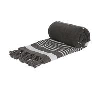 Nicola Spring 100% Cotton Bath Towel Turkish Style Hamman Blanket Bath Sheet - 160 x 90cm in Charcoal Nicola Spring Charcoal