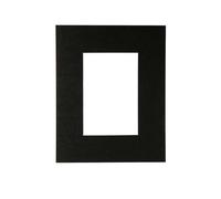 Nicola Spring 1x Black A4 Frame Picture Mount - for A5 (6" x 8") Image - Deep Glass Photo Picture Flower Craft Memory Art Wall Hanging Display