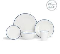 Nicola Spring 20 Piece White Farmhouse Dinner Set