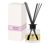 Nicola Spring 200ml Summer Berries Reed Diffuser - Fruity Fresh Scented Jar in Clear Nicola Spring Clear