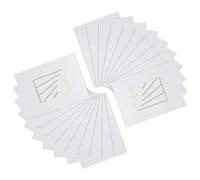 Nicola Spring 20x White A4 Frame Picture Mounts - for A5 (6" x 8") Image - Deep Glass Photo Picture Flower Craft Memory Art Wall Hanging Display