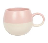 Nicola Spring 340Ml Dipped Stoneware Mug - Dusty Pink - Sphere Glazed Coloured Stoneware Latte Tea Cups Colourful Coffee Cups