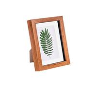 Nicola Spring - 3D Box Photo Frame - 5 x 7 with 4 x 6 Mount - Dark Wood/White