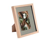 Nicola Spring 3D Box Photo Frame - 8 x 10" with 4 x 6" Mount - Ivory Mount in Light Brown Nicola Spring Light Brown