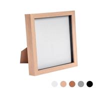 Nicola Spring 3D Box Photo Frame - 8 x 8" - Pack of 1 in Light Brown Nicola Spring Light Brown