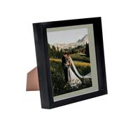 Nicola Spring 3D Box Photo Frame - 8 x 8" with 6 x 6" Mount - Black Mount Nicola Spring Black