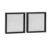 Nicola Spring 3D Box Photo Frames - 10 x 10" - Pack of 2 in Black Nicola Spring Black