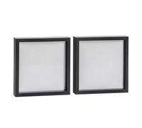 Nicola Spring 3D Box Photo Frames - 20 X 20" - Black - Pack Of 2