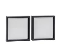 Nicola Spring 3D Box Photo Frames - 20 x 20" - Pack of 2 in Black Nicola Spring Black