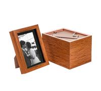 Nicola Spring 3D Box Photo Frames - 5 x 7" with 4 x 6" Mount - Ivory Mount - Pack of 5 in Dark Brown Nicola Spring Dark Brown