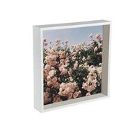 Nicola Spring 3D Deep Box Photo Frame - 12 X 12" - White