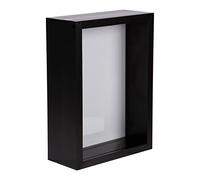 Nicola Spring 3D Deep Box Photo Frame - 5" X 7" - Black, Black