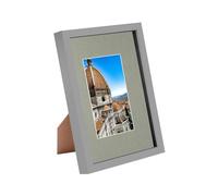 Nicola Spring 3D Shadow Box Frame - Grey A4 Frame (20 x 30cm) - Grey A5 Mount (14 x 21cm) - Pack of 1-3D 3D Photo Picture Box Portrait Display Case Wedding Crafts Frame