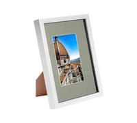 Nicola Spring 3D Shadow Box Frame With A5 Mount - A4 (8" X 12") - White/grey