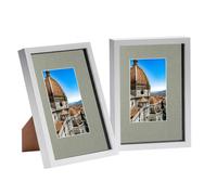 Nicola Spring 3D Shadow Box Frames With A5 Mount - A4 (8" X 12") - White/grey - Pack Of 2