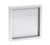 Nicola Spring 3D Shadow Box Photo Frame - 10 x 10 (25 x 25cm) - Adjustable Depth - Pack of 1 - White 3D Photo Picture Frame Box Memorabilia Display Case for Object, Crafts, Keepsakes