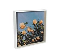 Nicola Spring 3D Shadow Box Photo Frame - 16x16 (40x40cm) - Pack of 1 - White 3D Deep Photo Frame Box Picture Large Square Display Case for Crafts, Keepsakes, Wedding, Graduation