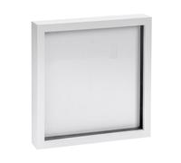 Nicola Spring 3D Box Photo Frame - 20 X 20" - White, White