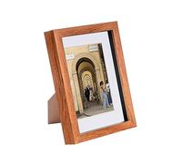 Nicola Spring 3D Shadow Box Photo Frame - A5 (6 x 8") - 3D Photo Frame Picture Frame Memory Box Display Case for Photos, Memorabilia, Artworks, Crafts, Decoration, 4 x 6" Mount Dark Wood