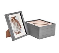 8x10" 3D Box Photo Frames 5x7" x5 Nicola Spring Ivory One Size