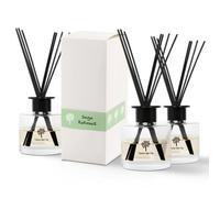 Nicola Spring 3X Sage Retreat Scented Reed Diffusers - 200Ml - Aromatherapy 8 Sticks Air Freshener Home Fragrance