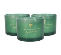 Nicola Spring 3X Sage & Seasalt Scented Candles - 350G 38H Natural Double Wick Soy Wax Aromatherapy Candle Home Fragrance