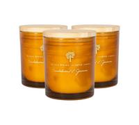 Nicola Spring 3X Sandalwood & Jasmine Scented Candles 130G 21H Natural Single Wick Soy Wax Aromatherapy Candle Home Fragrance