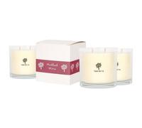 Nicola Spring 400G Mulled Wine Soy Wax Candles - Pack Of 3 - Double Wick Glass Jars Warm Spiced Festive Scent Long Burn Fragrance