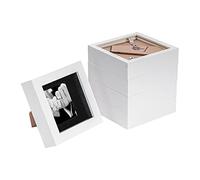 4x4" 3D Box Photo Frames 2x2" x5 Nicola Spring Black One Size