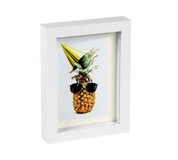 Nicola Spring 5 X 7" Photo Frame - Ivory Mount 3D Photo Frame Picture Frame Box Portrait Display Case & Spacer (20 X 15Cm)