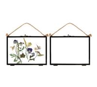 Nicola Spring 5X Hanging Metal Photo Frames - 7" X 5" - Black - Picture Frame Wall Mounted Frame With Rope