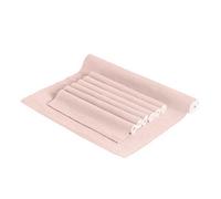 Nicola Spring 7Pc Cotton Fabric Placemats & Table Runner Set - Baby Pink