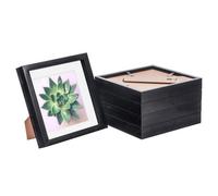 Nicola Spring 8 X 8" Photo Frames - Black/white Mount - 3D Picture Frame Box Portrait Display Case (22.5 X 22.5Cm) Set Of 5