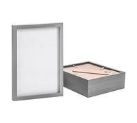 Nicola Spring A4 Photo Frame - Fits Photo Size 8 x 12 (20 x 30cm) - Pack of 5 - Grey Wall Mounted Portrait Picture Photo Frame with Stand Freestanding Photo Certificate Display Poster