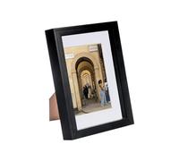 Nicola Spring A5 (6 X 8") Photo Frame - Black/white Mount - 3D Photo Frame Picture Frame Box Portrait Display Case (23.5 X 17Cm)