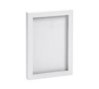Nicola Spring A5 Picture Frame - White Photo Frame (Fits Photo Size: 6 x 8in | 14 x 20cm) - Landscape Portrait Display with Glass Aperture for Freestanding & Wall Mounting Certificate, Poster