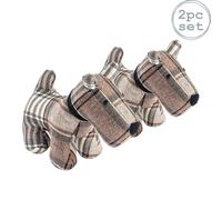 Nicola Spring Bentley the Dog Door Stops - 30 x 24cm - Brown - Pack of 2 | Size: 30 x 24 cm Nicola Spring Brown 30 x 24 cm