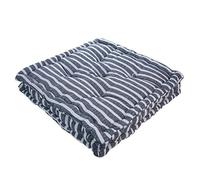 Nicola Spring Blue Stripe Seat Cushion - Pack of 1 - French Mattress Dining Chair Cushions Seat Pads Indoor Kitchen Outdoor Garden Patio Chair Pad Dining Bolster Pillow